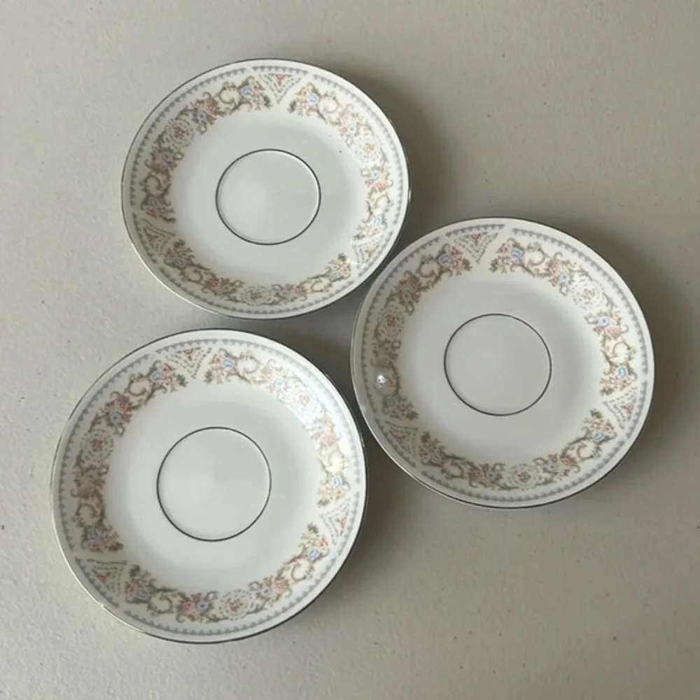SILVERIE VINTAGE FINE CHINA SAUCER
